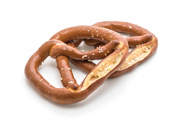 pretzel on white background