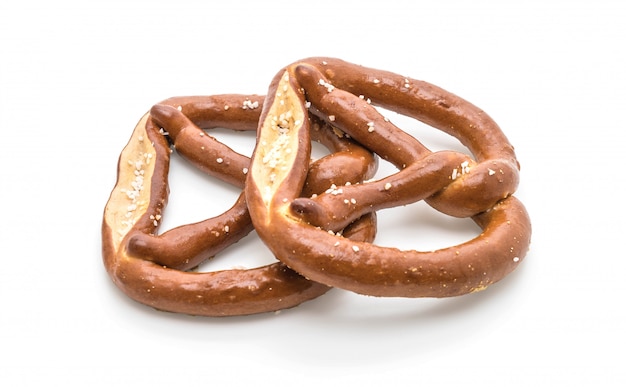 pretzel on white background