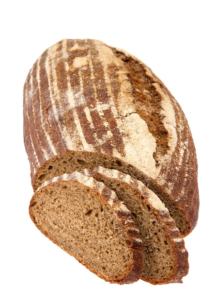 Preview bread loaf on white background