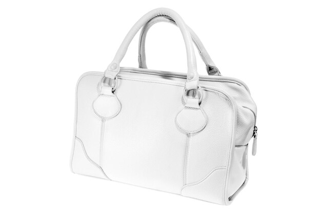 Preview ladies fashionable white leather handbag