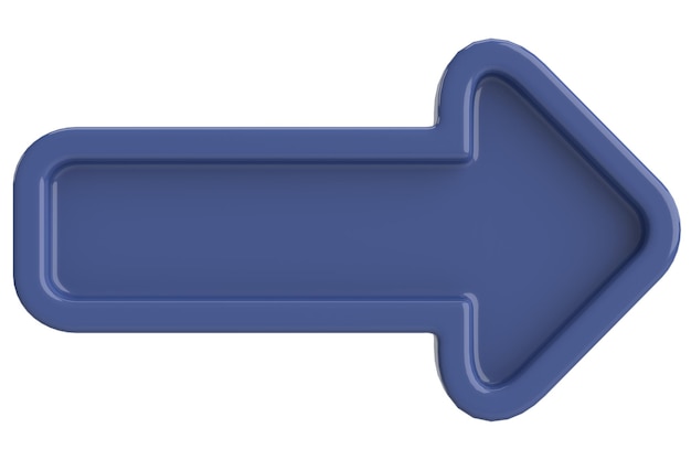 Previous button Back button 3D illustration