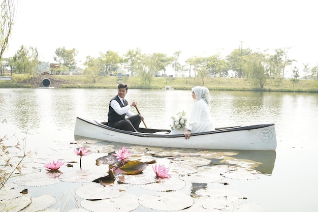 prewedding photos at the lake