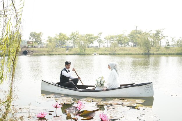 prewedding photos at the lake