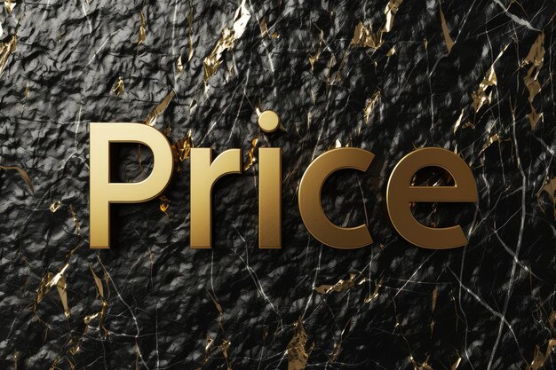 Price in focus dynamic logo text design for impactful branding marketing and commercial communication in retail commerce and business sectors