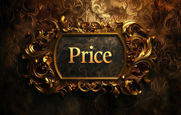 Price in focus dynamic logo text design for impactful branding marketing and commercial