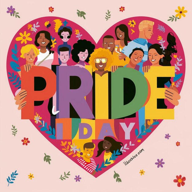 Photo pride day concept