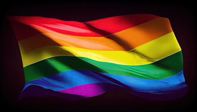 Pride Flag Pride Heart Pride Maand en Dag liefde overwint alle 001 juni