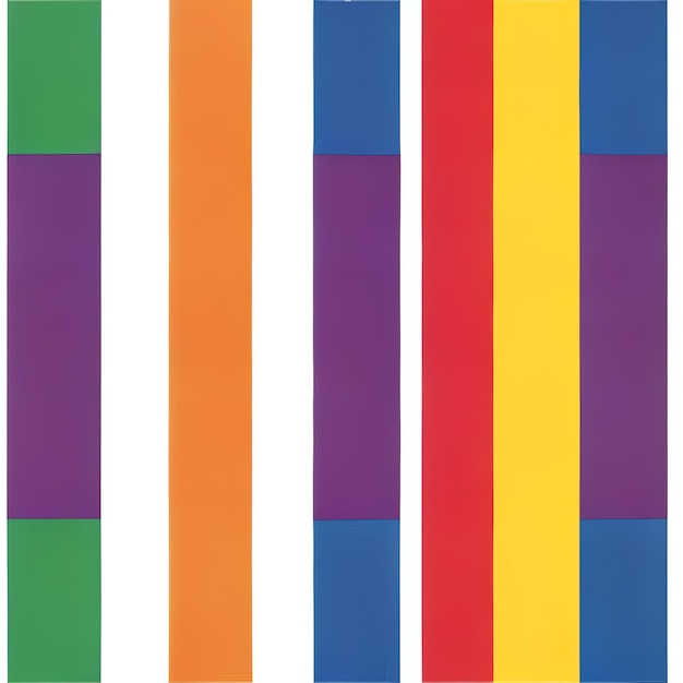 Photo pride flag rainbow colours equality