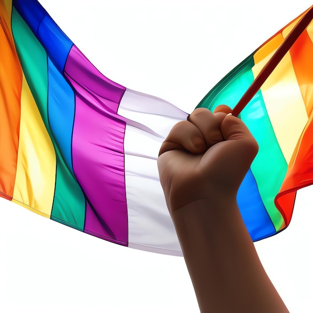 Pride flag Rainbow colours Love is love