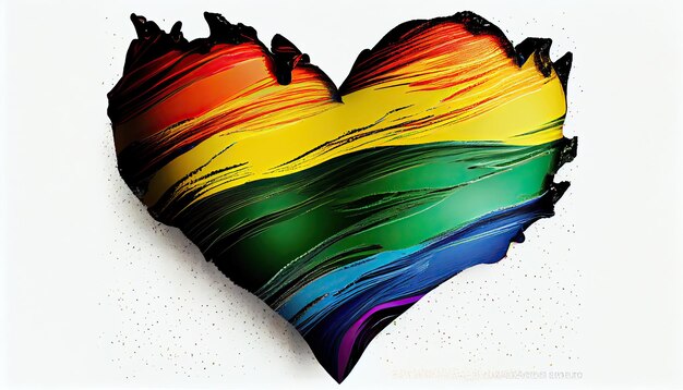 Pride Heart Pride Month and Day 사랑은 모든 것을 정복합니다