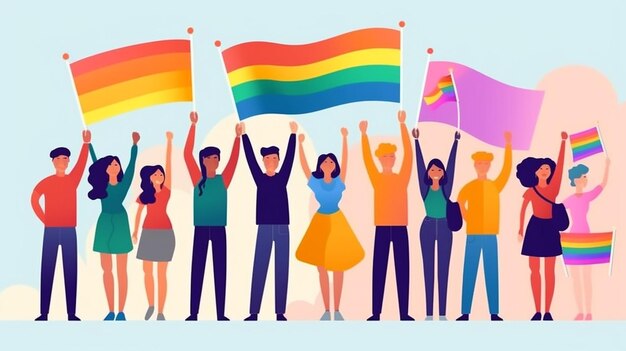 Pride_month_banner_with_people_raised Prachtig gemaakt met Generative AI
