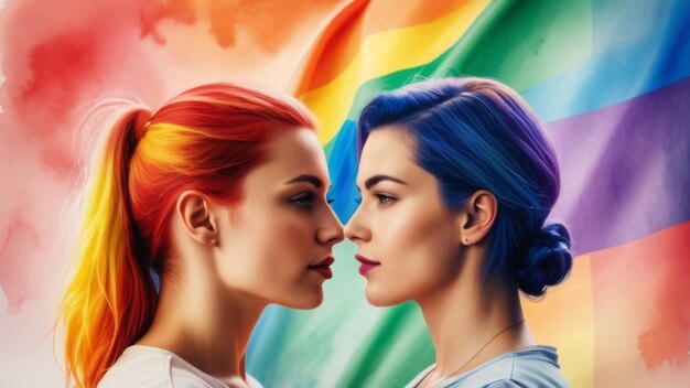 Pride and Unity Pride month concept