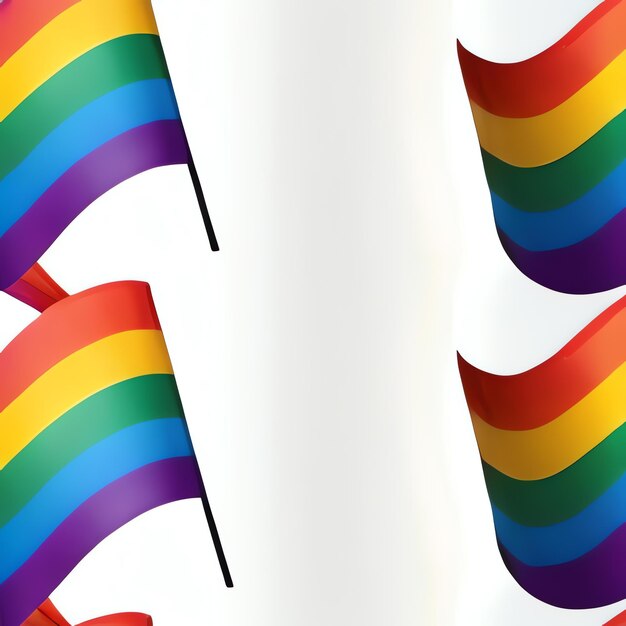 Foto pride vlag regenboog kleuren pride viering