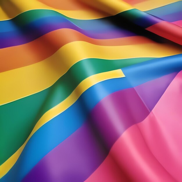 Pride vlag Regenboog kleuren Vier de diversiteit