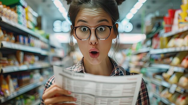 Foto prijschok voor shoppers verbaasd over de stijgende boodschappenrekening