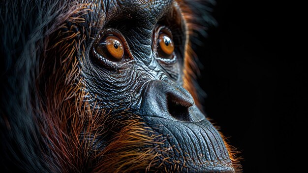 A primate39s colour portrait