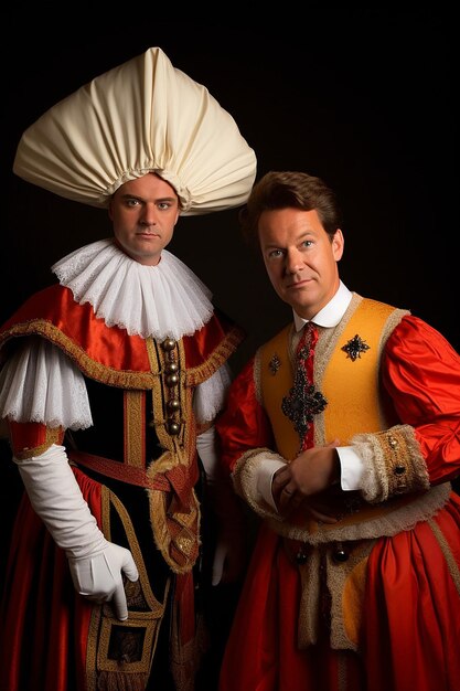 Photo prime minister rutte as sinterklaas and geert wilders as black pete