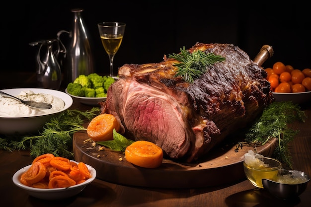 Prime Rib Roast With Habanero Crema Christmas Dinner