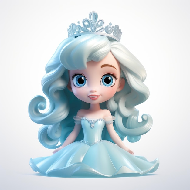 Princess characetr HD 8K Vector illustration wallpaper Stock image