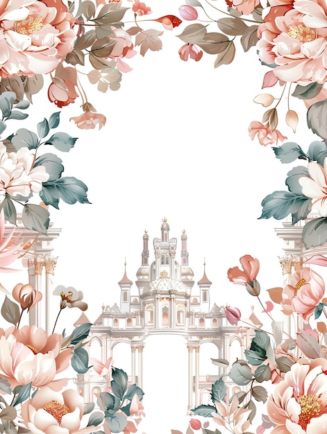 Photo princess palace theme illustration