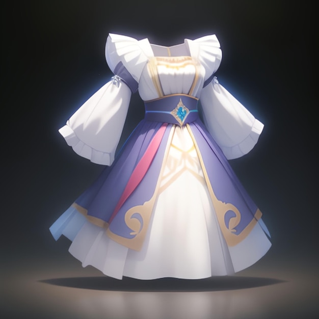 Фото Модель юбки принцессы для игровой иконки