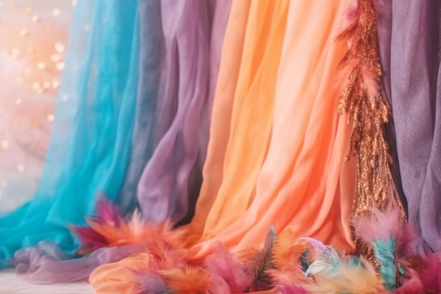 Foto princesscore boho bright palette tulle party extravaganza