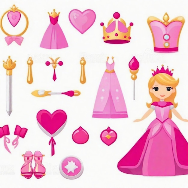 Prinses icoon set