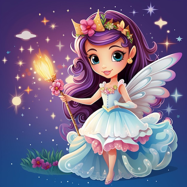 prinses vector kunst cartoon