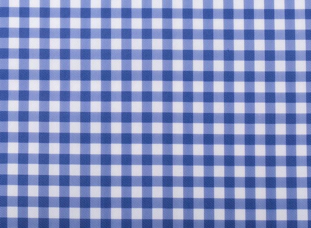 Print fabric. Plaid material fabric texture square blue.