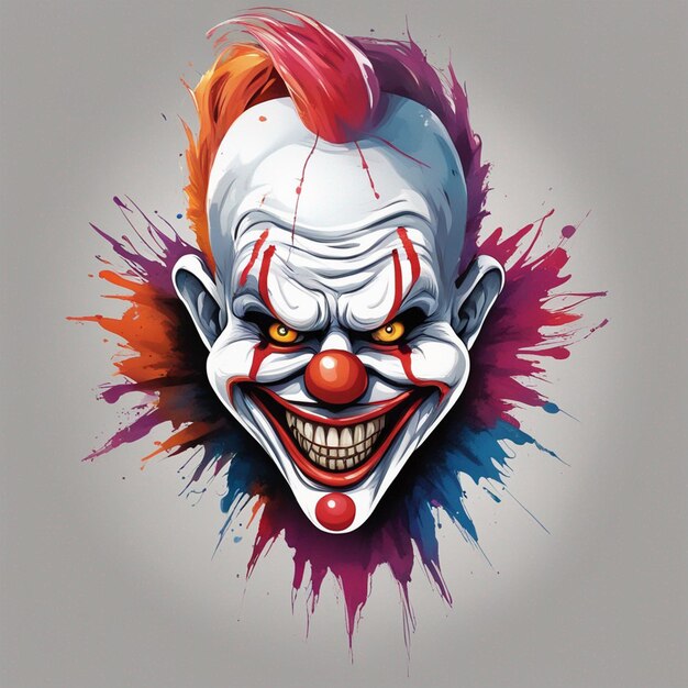 Foto print klaar joker cool t-shirtontwerp