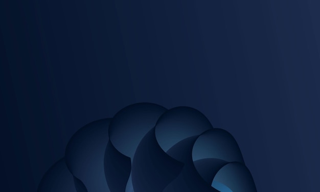 Print Minimalistisch 3D-rendering blauw paars blauw marineblauw donkerder abstract behang