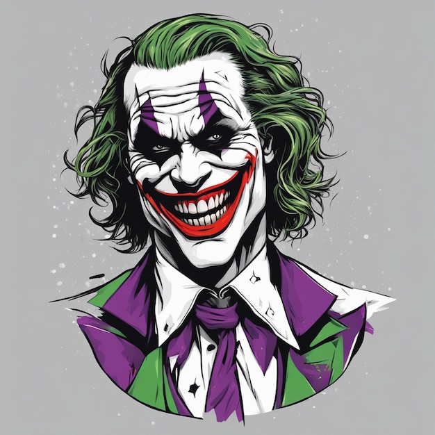 Print ready joker cool tshirt design