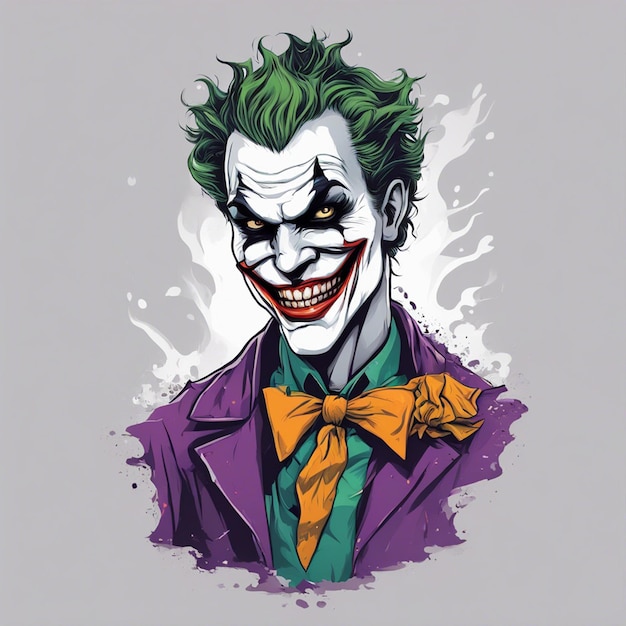 Print ready joker cool tshirt design