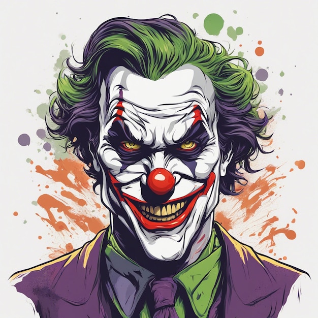 Print ready joker cool tshirt design