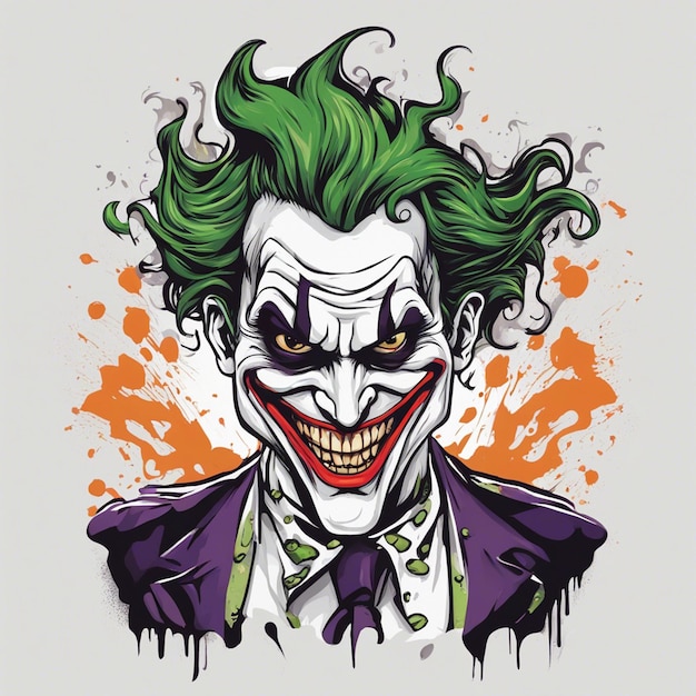 Print ready joker cool tshirt design