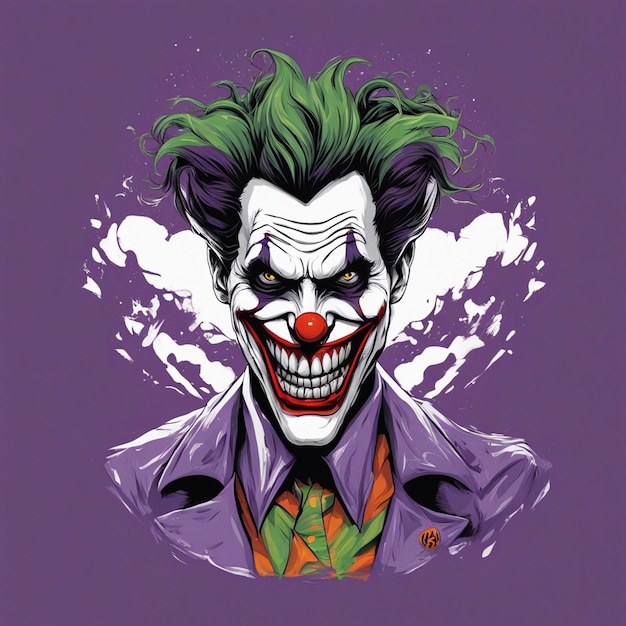 Print ready joker cool tshirt design