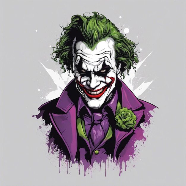 Print ready joker cool tshirt design