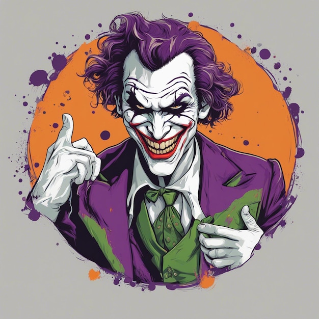 Print ready joker cool tshirt design