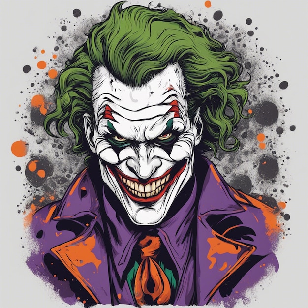 Print ready joker cool tshirt design