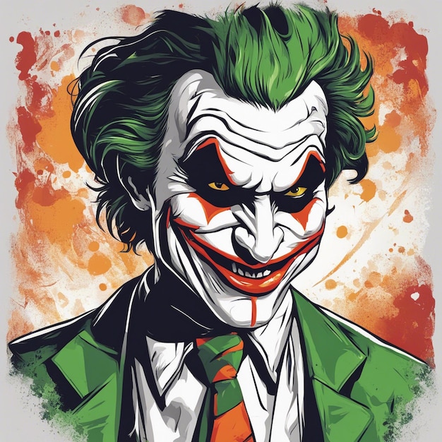 Print ready joker cool tshirt design