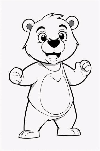 Premium AI Image | Printable Coloring Page for Kids