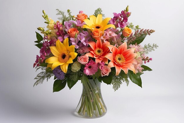 printable half tone summer bouquet of flowers for textile and digital design Illustration