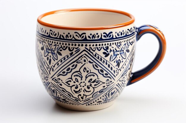 Printed Ceramic Mug on white background