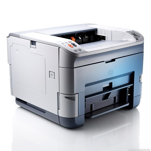 Photo printer isolated on white background generative ai