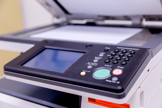 Printer scanner laser copy machine supplies in office.