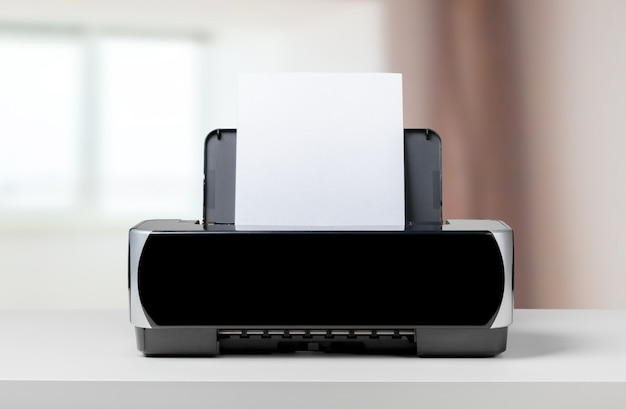 printer on the table