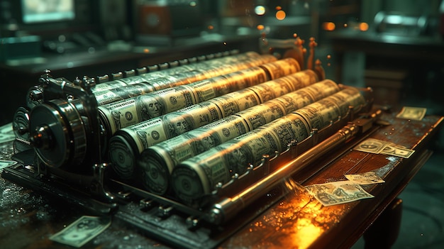 Printing money machine