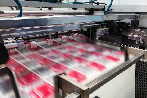 Photo printing process in a modern printing house