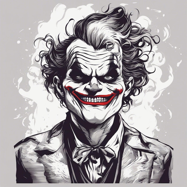 Printklaar joker cool t-shirtontwerp