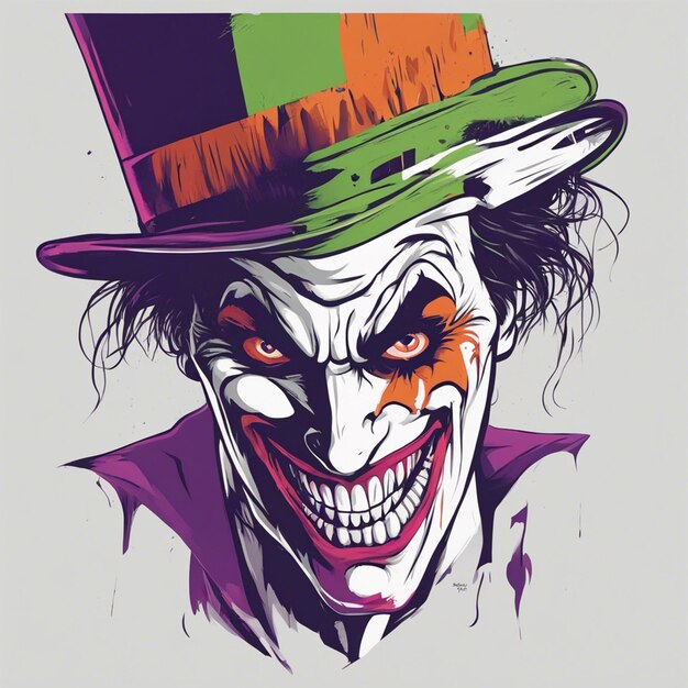 Foto printklaar joker cool t-shirtontwerp